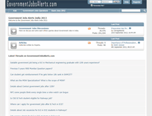 Tablet Screenshot of governmentjobsalerts.com